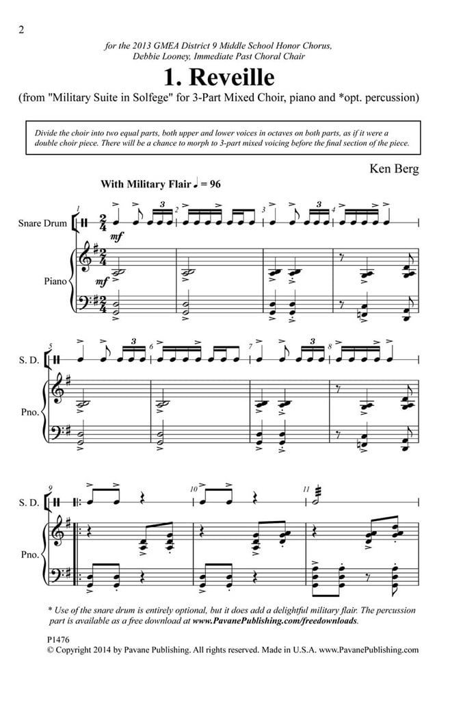 Reveille (From Solfege Suite 4-The Military Suite)